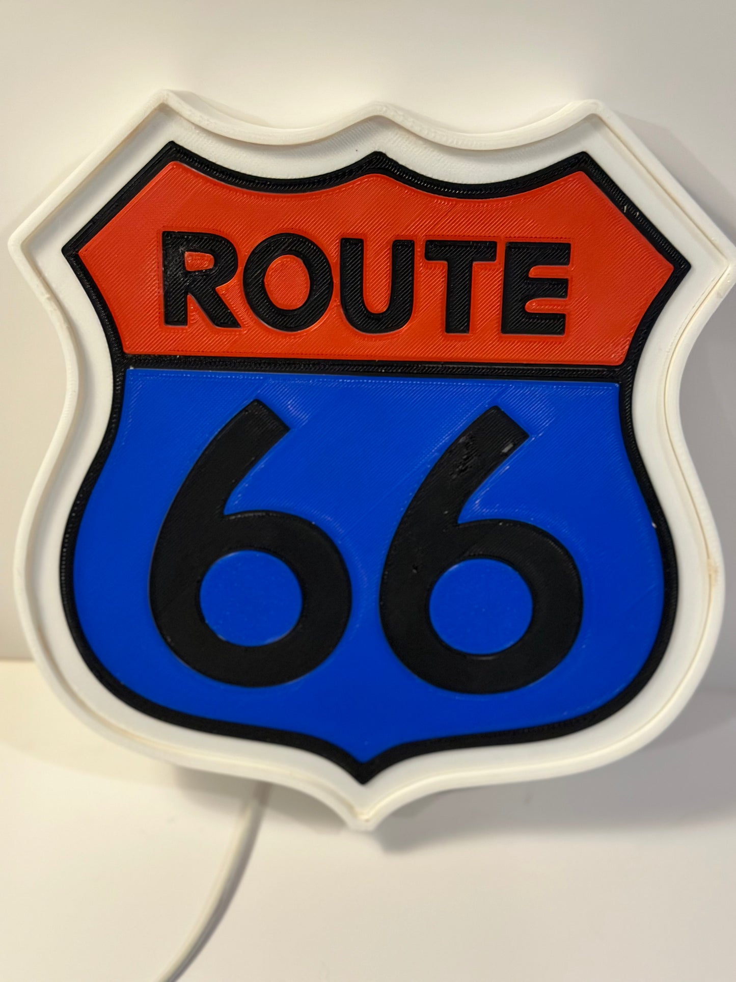 Route 66 Highway Lamp Box Light