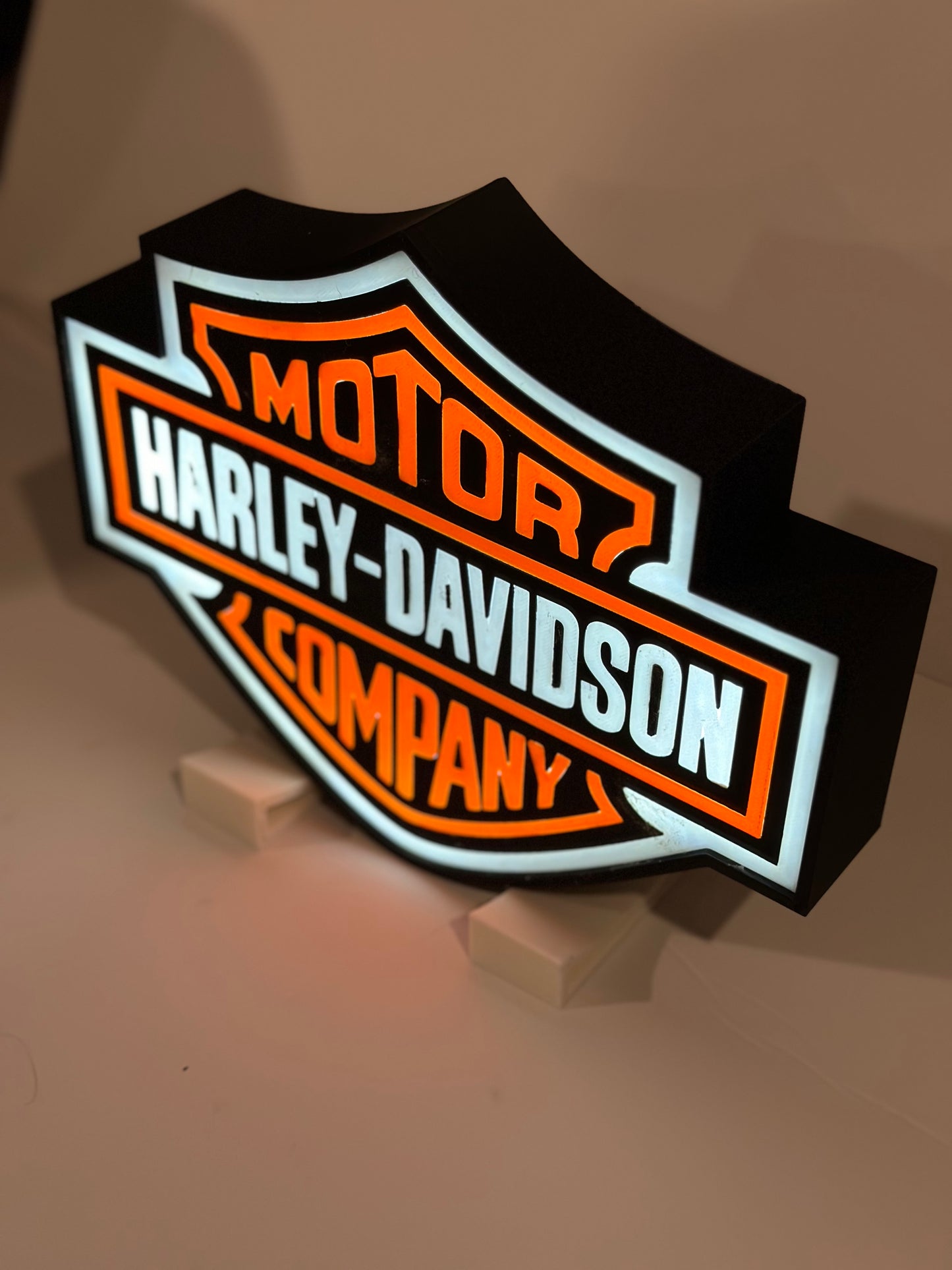Harley Davidson Motorcycle Lamp Box Light