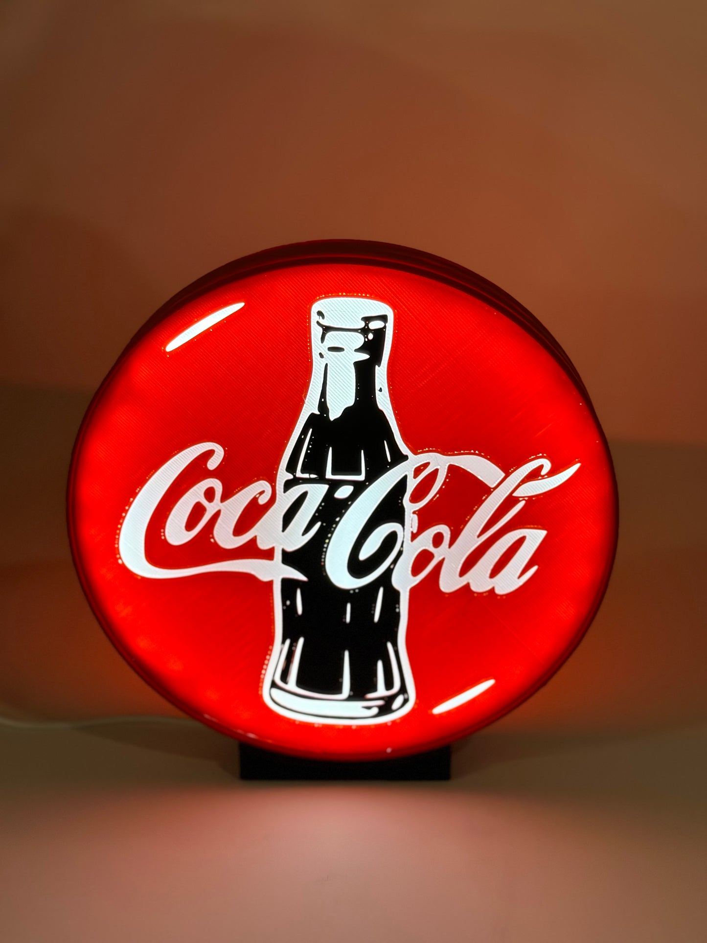 Coca-Cola Coke circular Lamp Box Light