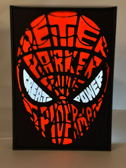 Spider-Man With Great Power Lamp Box Light