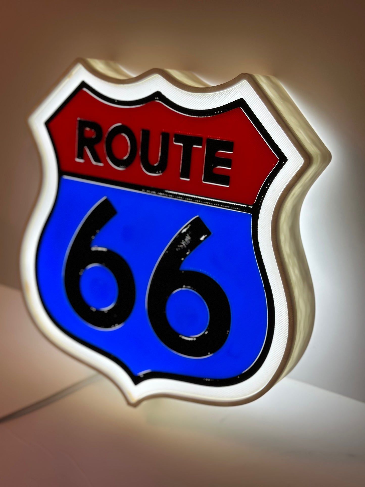 Route 66 Highway Lamp Box Light