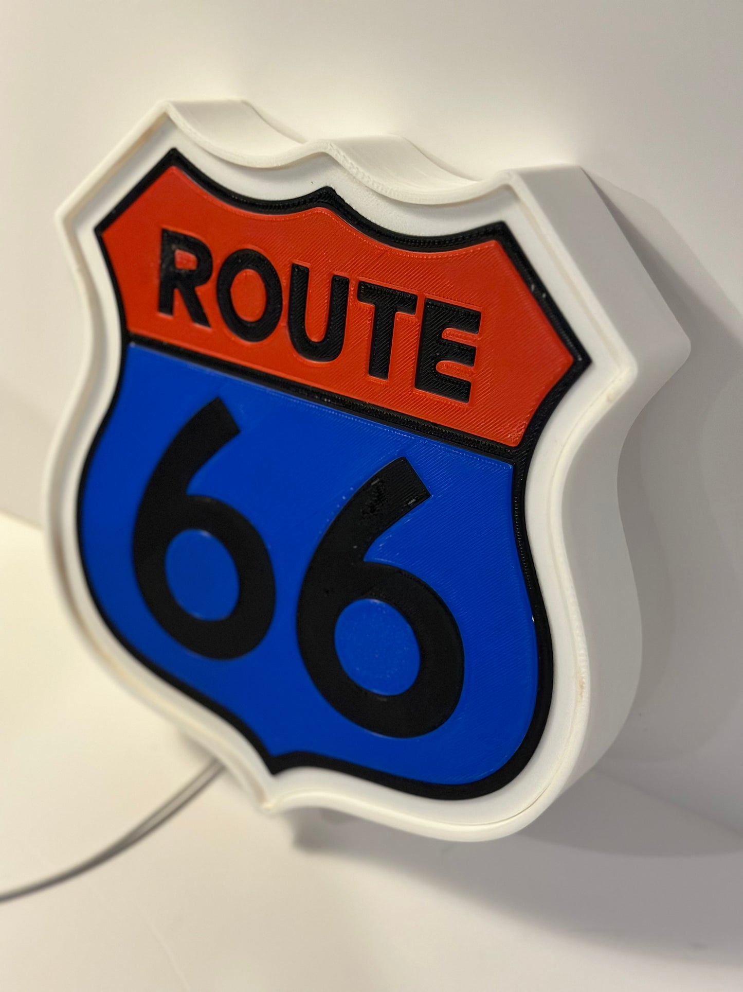 Route 66 Highway Lamp Box Light