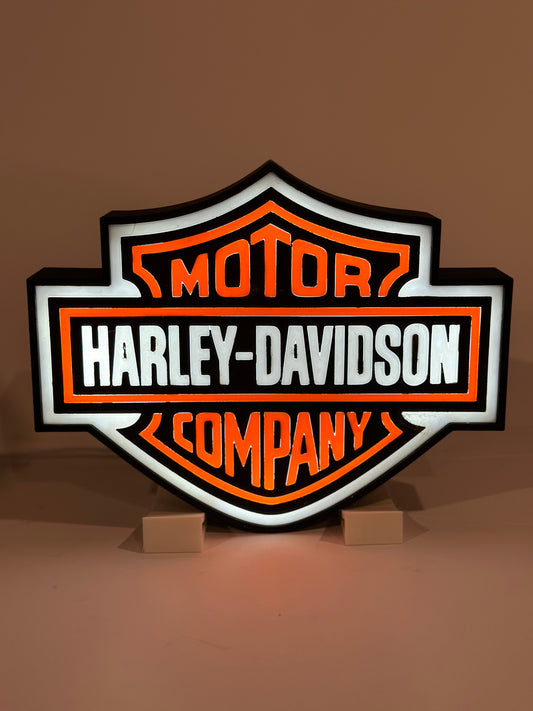 Harley Davidson Motorcycle Lamp Box Light