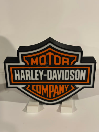 Harley Davidson Motorcycle Lamp Box Light