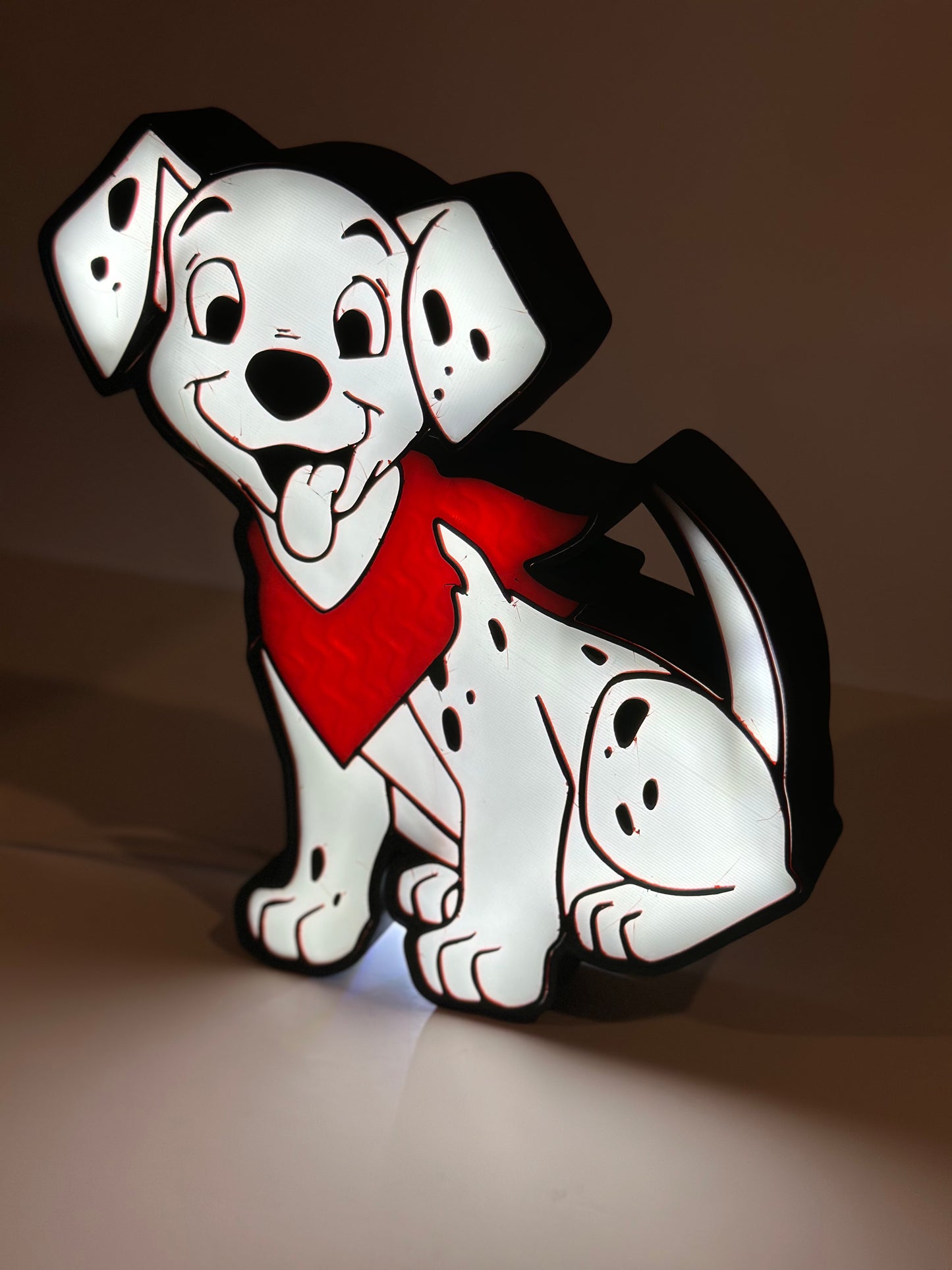 Little Dalmatian Dog Lamp Box Light