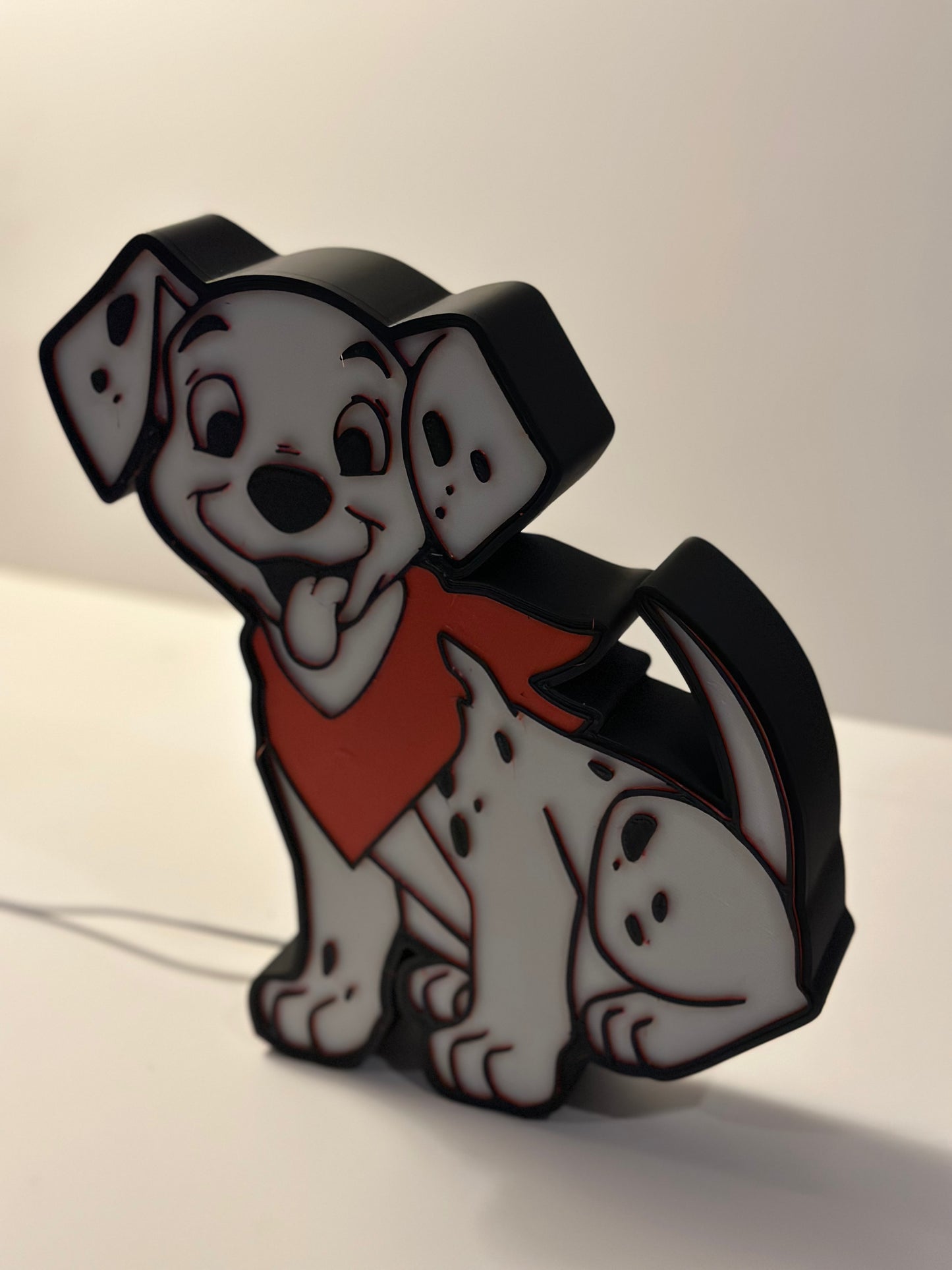 Little Dalmatian Dog Lamp Box Light