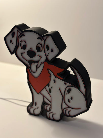 Little Dalmatian Dog Lamp Box Light