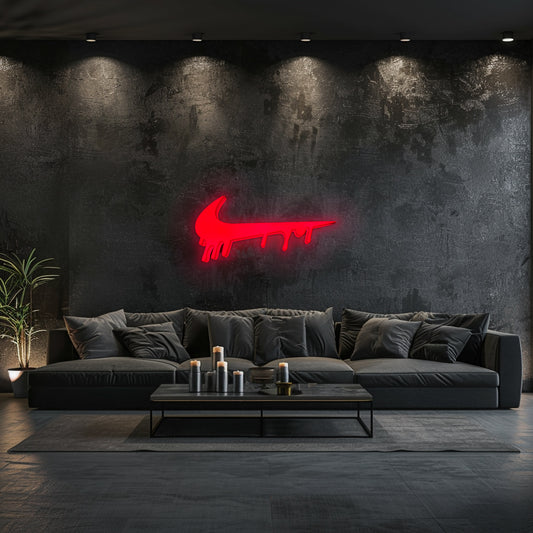 Nike Swoosh Drip Logo Lamp Box Light