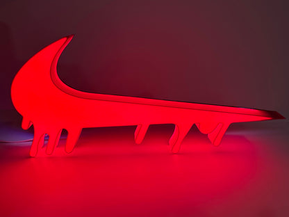 Nike Swoosh Drip Logo Lamp Box Light